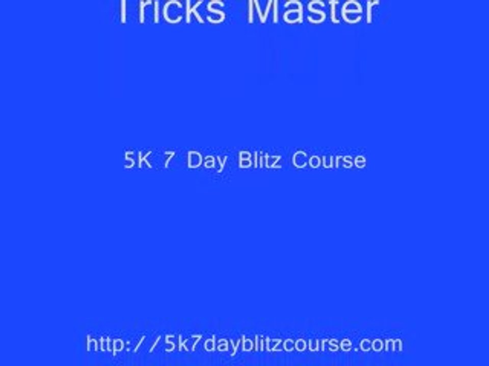 $5K 7 Day Blitz Course