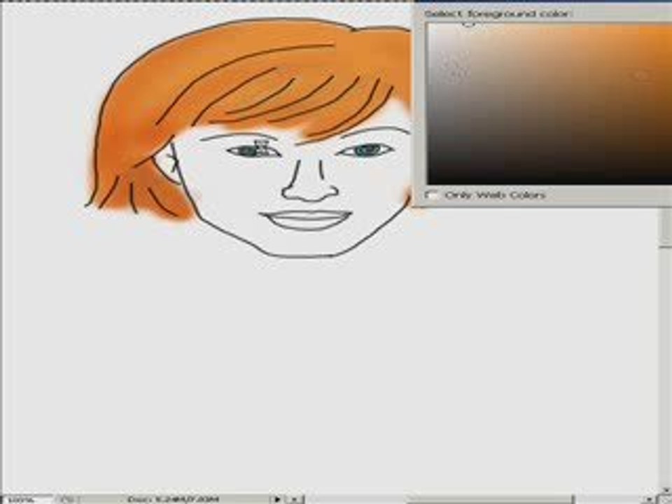 How to draw a girl's face - With a trick!