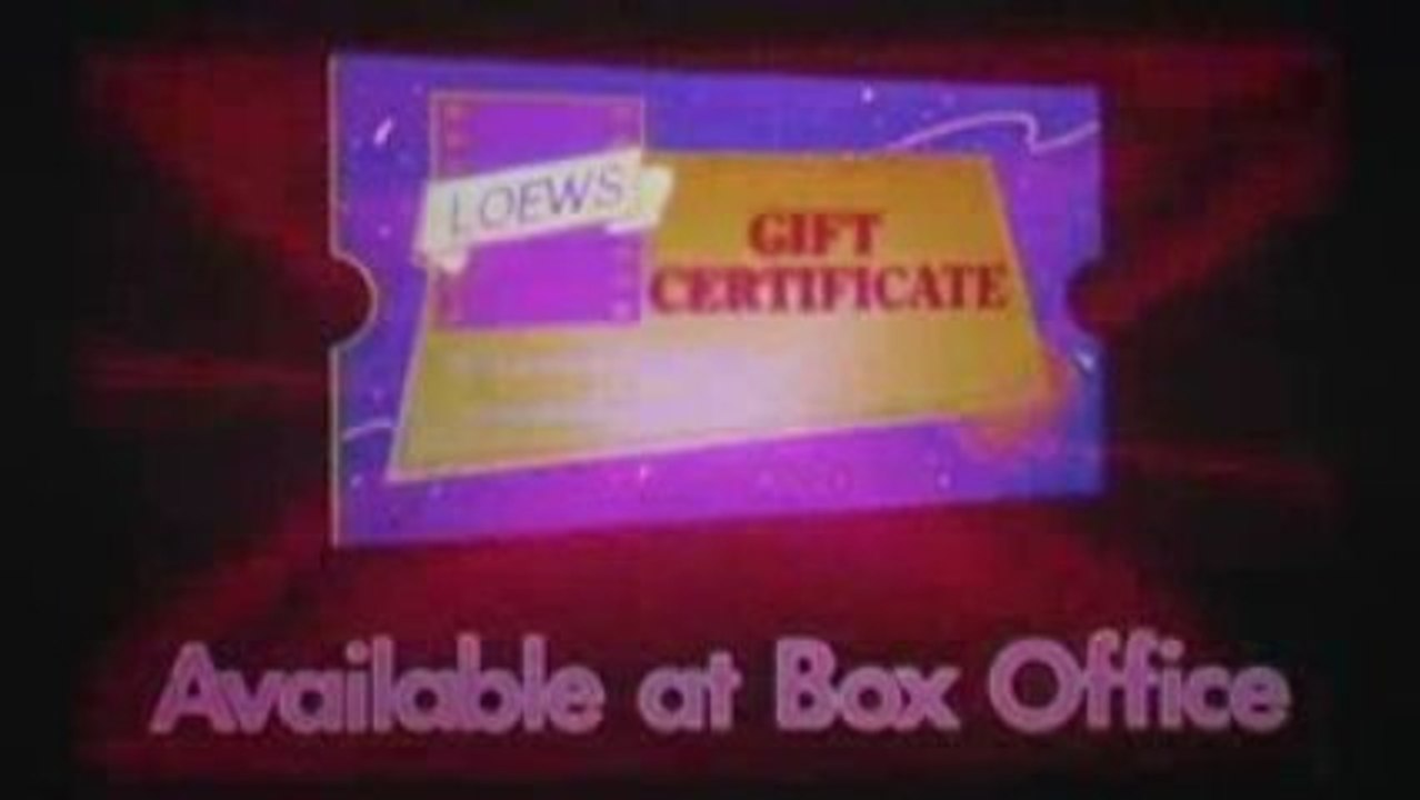 Loews Theaters Policy Trailer (From the 1980s)
