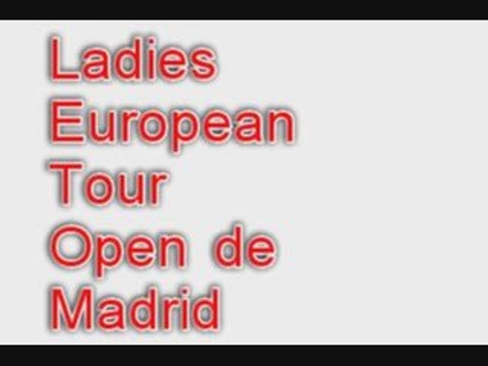 LET Open de Madrid Oct09