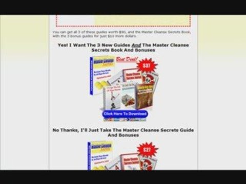Master Cleanse Secrets Review