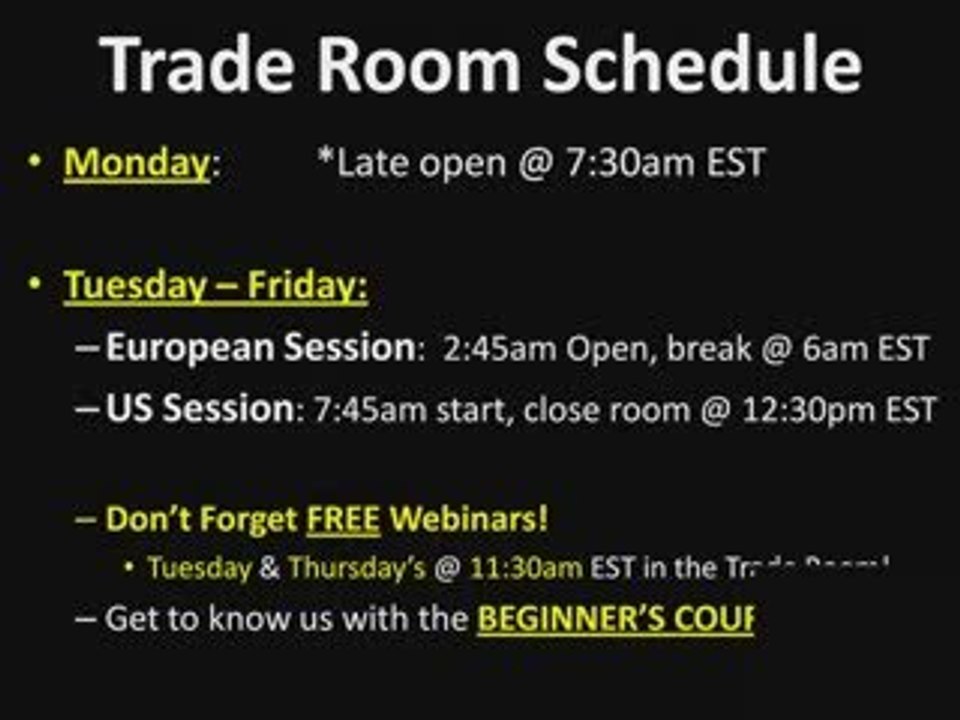 Another Great Day IN The Live Trade Room, Did You MIss Out