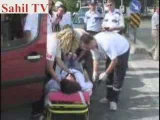 BAYAN SÜRÜCÜNÜN KAZA ŞOKU