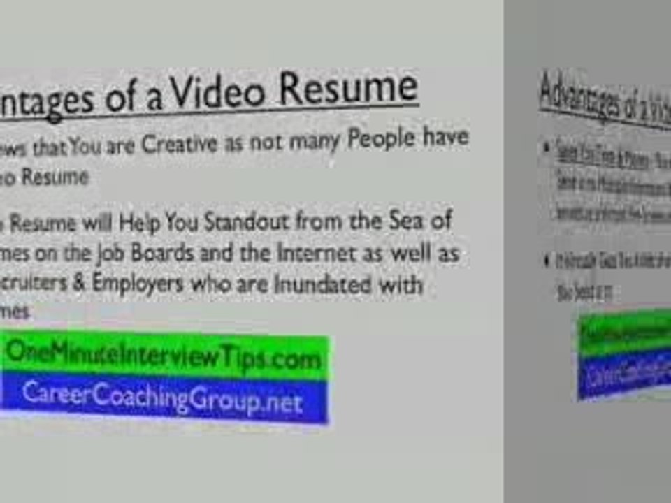 job interview questions video resumes in interview process