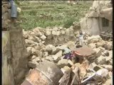 الحوثيون الارهابيون يفجرون منازل  المواطنين في صعده