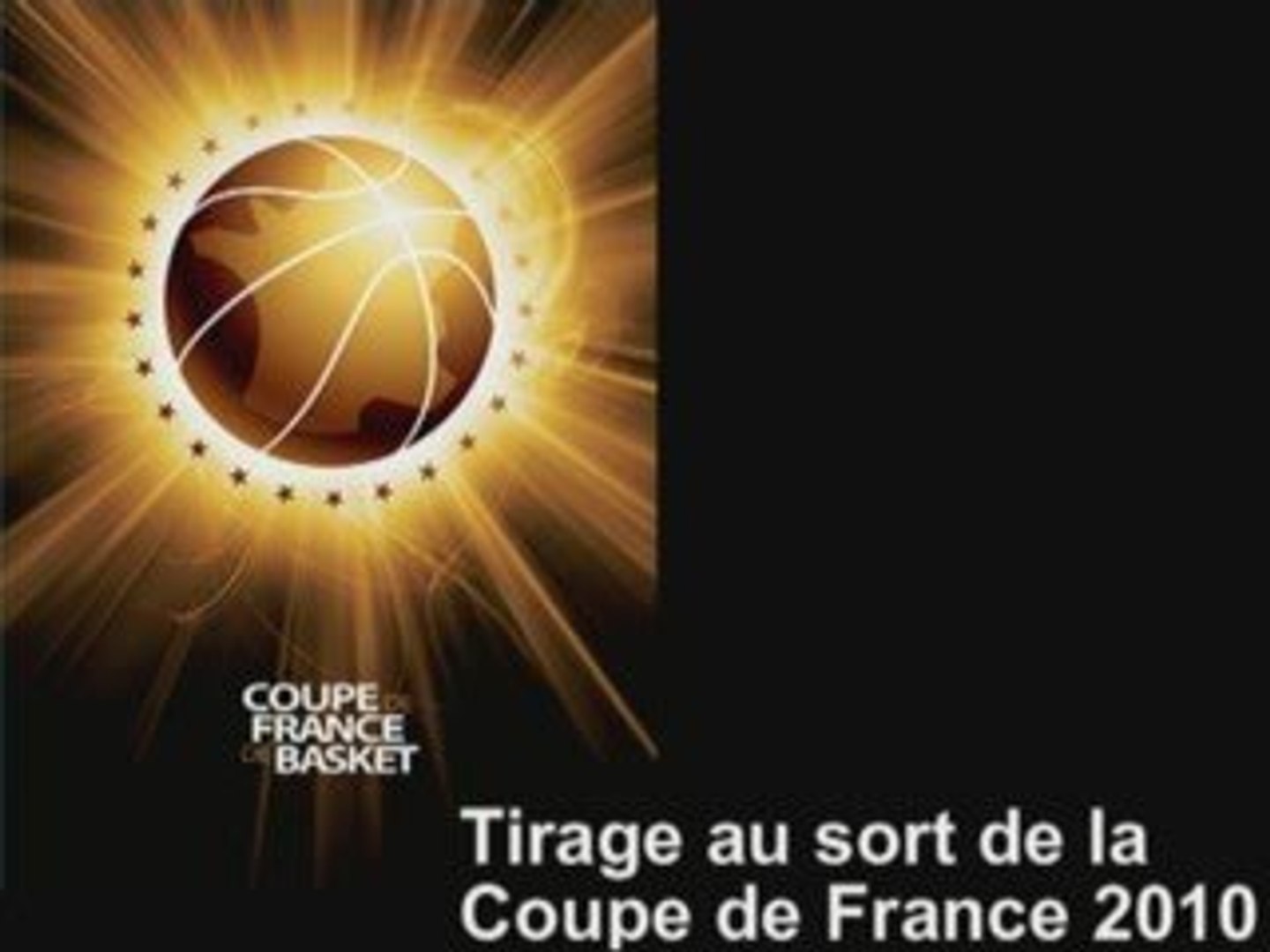Tirage au sort de la Coupe de France de Basket 2010 - Vidéo Dailymotion