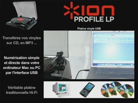 Platine vinyle USB ION Profile LP (La Boite Noire)