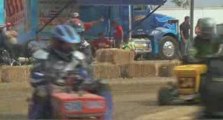Father and Daughter Lawn Mower Racing at The 2009 STA-BIL