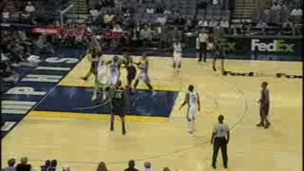 NBA Maurice Evans turns in a wonderful follow slam against t