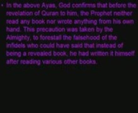 Was prophet mohammad saww was Ummee 3