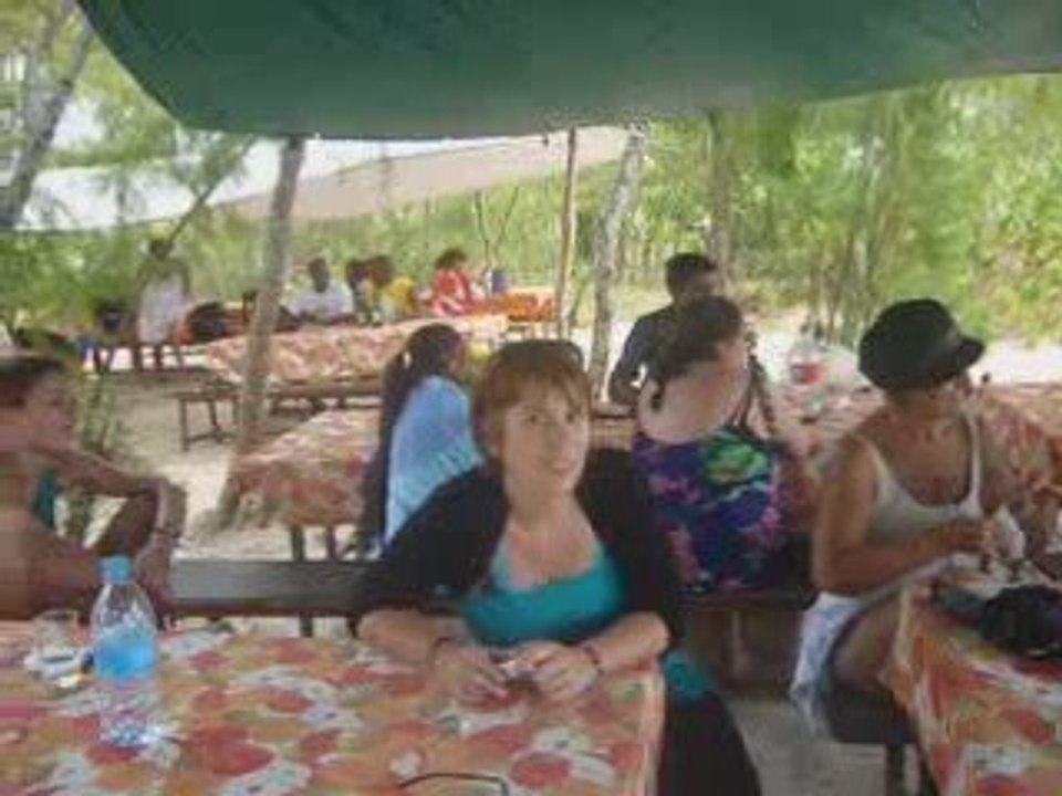 ile aux cerfs, repas avec musique locale
