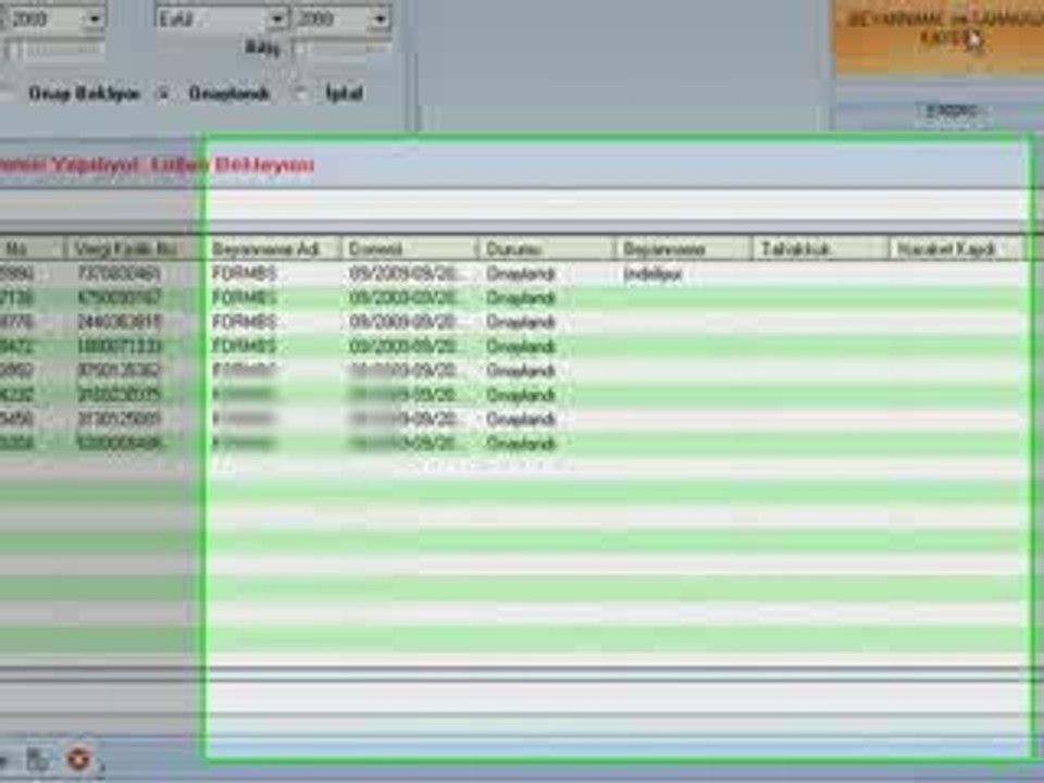 Toplu Beyanname İndirme Programı