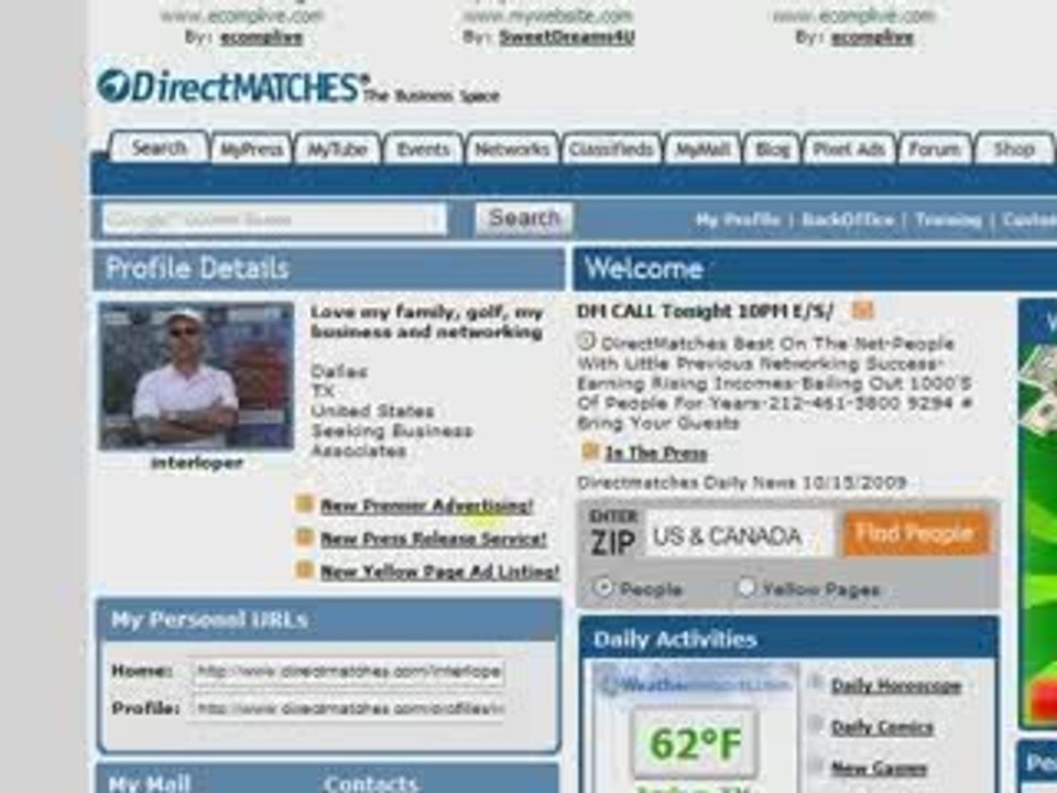 How to place classified Ads on DirectMatches.com
