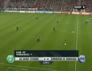 ASSE-Bordeaux : but Ilan, commentaires Live Poteaux Carrés