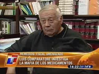 Entrevista Luis Comparatore FiscalAmenazadoMafiaMedicamentos