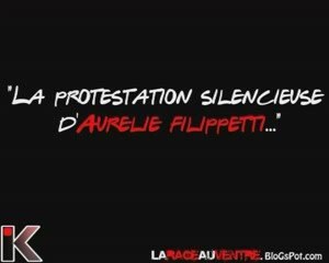 La protestation silencieuse d'Aurelie Filippetti