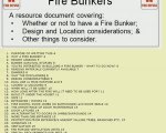 Fire Shelter - Fire Bunker, Design and Considerations