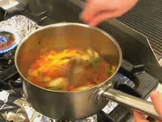 recette filmée gambas à la provençale