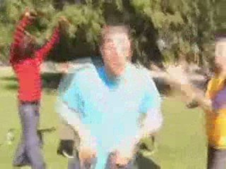 Guys backflip into jeans