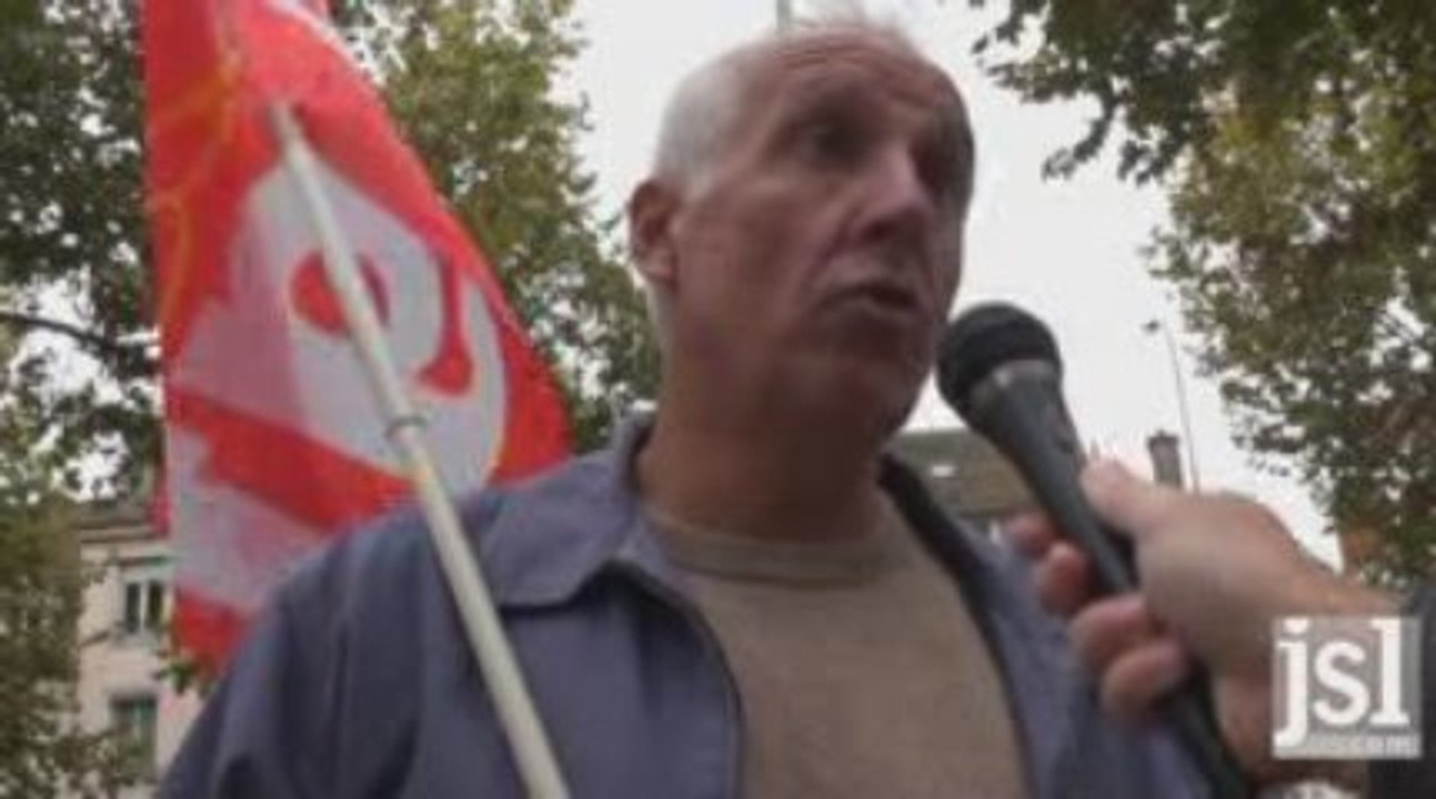 manifestation retraités à Chalon octobre