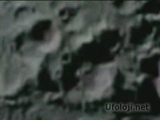 UFO on the crater just before NASA bombing