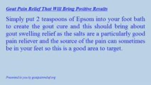 Gout Pain Relief | Relief From Gout Pain