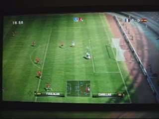 france - espagne pes2010 online mi-temps 1