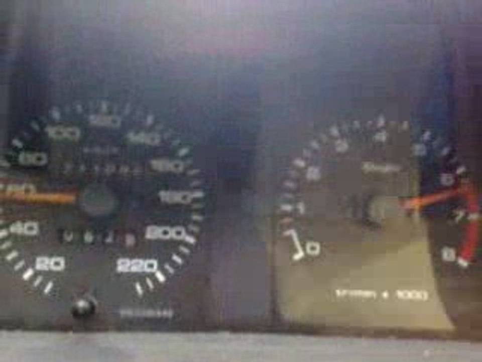 Accélaration 205 gti 1.6 105 1986