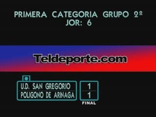 San Gregorio 1 - Poligono de Arinaga 1 I Grupo 2º Jor 6ª
