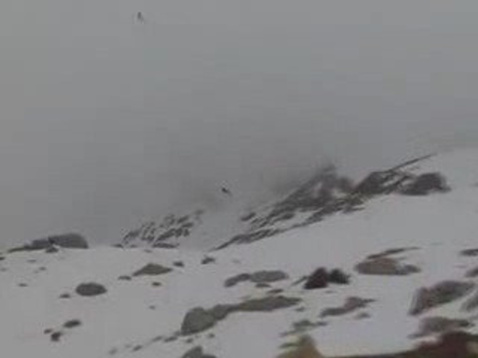 Snowkiting fail