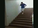 descendre les escaliers en glissant