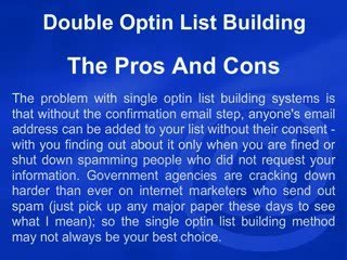 Double Optin List Building
