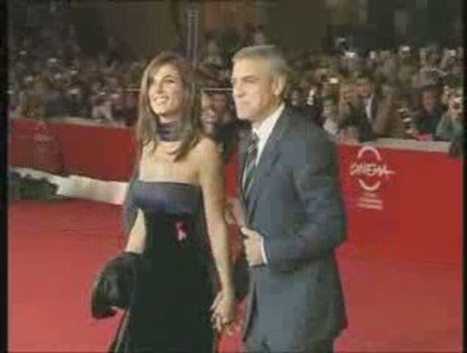 George Clooney ed Elisabetta Canalis sul red carpet