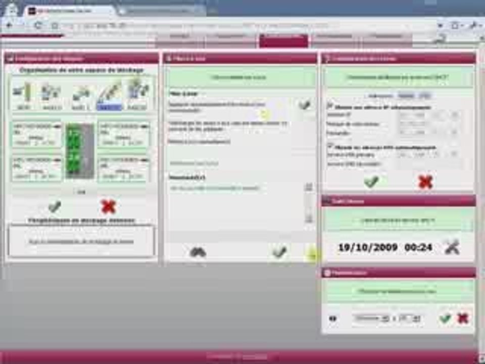 Test VHS-4 Vehotech : Admin et Téléchargements