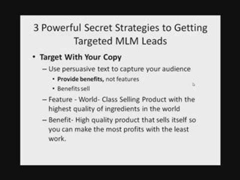 Powerful Secret Strategies to Getting Targeted MLM Leads