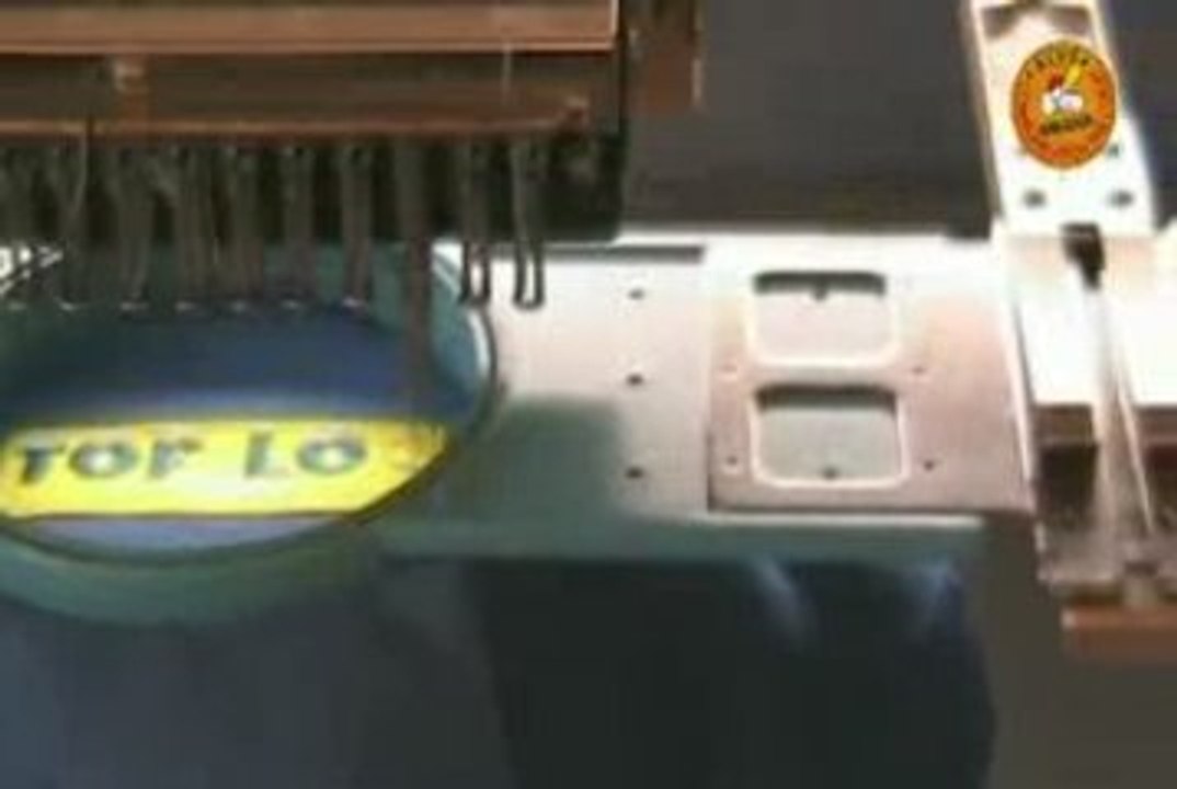 Broderie textile d'un objet publicitaire