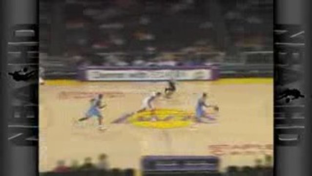 NBA Deron Williams snags the steal and gets the slam