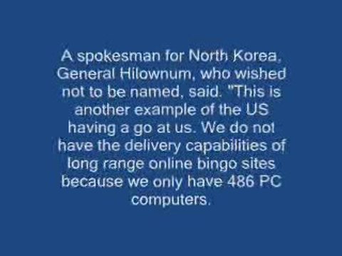 America online bingo sites attack from North Korea