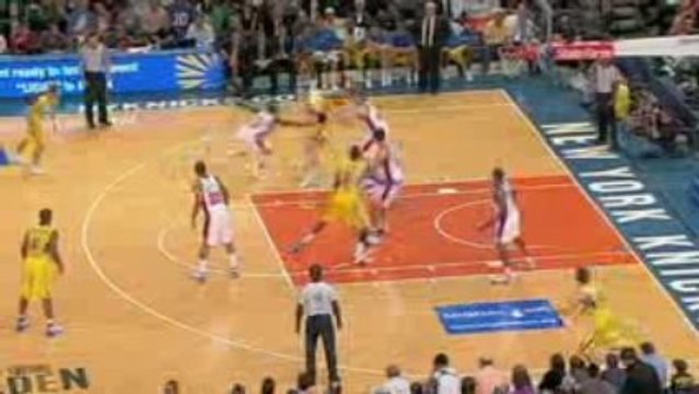 NBA Nate Robinson strips the ball from a Maccabi player and