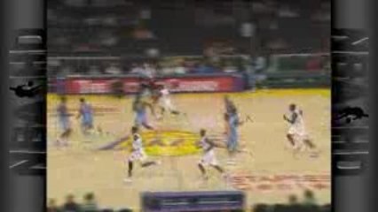 NBA Nazr Mohammed gets the block and Gerald Wallace gets it