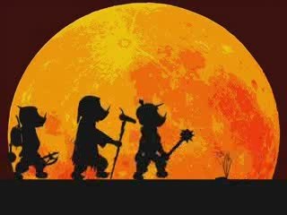 Orcs Marching at Dusk