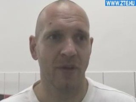 2009.10.23. Vlaszák Géza riport a Honvéd elleni bajnoki után