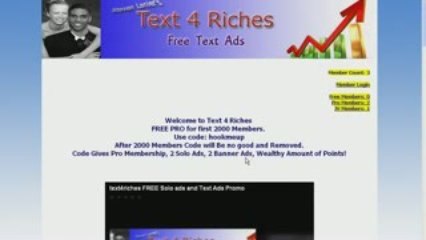 ** FREE TEXT ADS!  FREE SOLO ADS! **