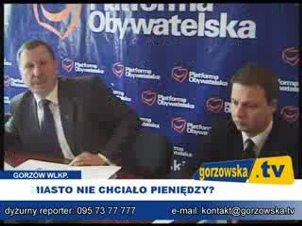 Miasto nie chciało pieniędzy?