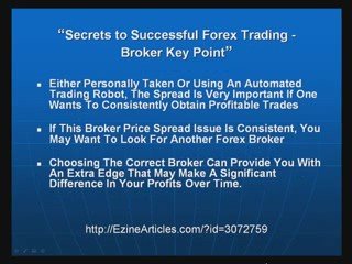 Secrets to Successful Forex Trading – Broker Key Point