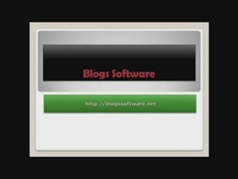 Blogs Software