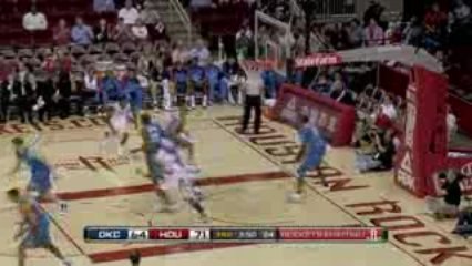 NBA Chuck Hayes makes a pretty pass to a cutting Trevor Ariz