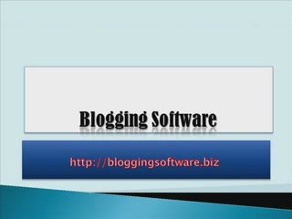 blogging software