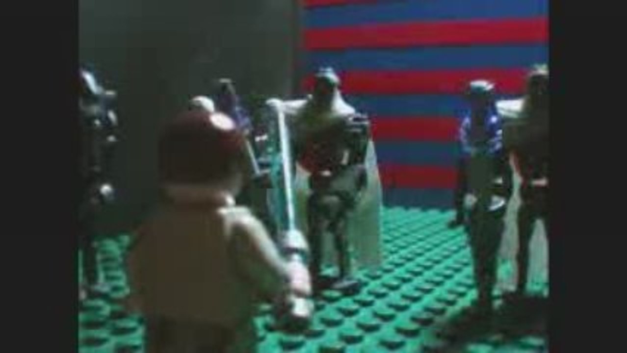 Adaptation en lego de la rencontre de obi-wan et grievous
