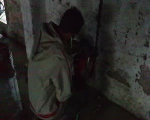 Découpage d'un mur en béton 2